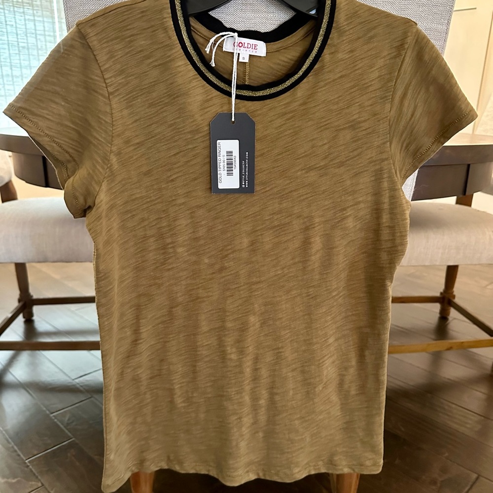 Gold Tipped Ringer T by Goldie